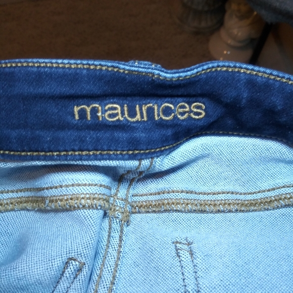 3/$18 Maurices Dark Wash Denim Jeggings - Picture 7 of 10